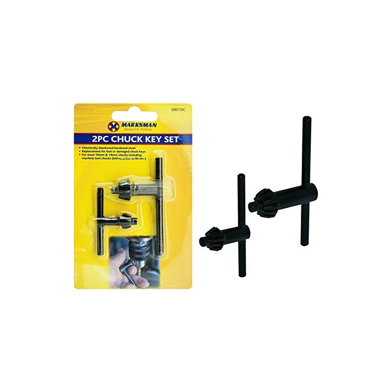 Marksman 2 x Chuck Key Set Drill Machine Accessories Lathes