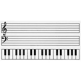 DIYEAH Music Staff whiteboard Magnetic memo pad for Fridge Clear Planning Boards for Fridge