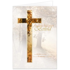 Sympathy Cards Condolence Cards with Beautiful Gold / Silver Embossing in Set of 20 with Envelope
