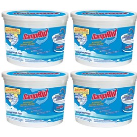 DampRid FG50T HI-Capacity Moisture Absorber, 2-Pack, 4-Pound, 2 Piece (2 Case(2-Units))