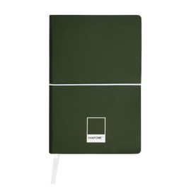 PANTONE™ Urban Notebook 13 x 20 cm for Back to School with 192 Lined Pages, Soft Touch and Elastic Flexible Cover, Calendar + Bookmark and Inner Pocket for Stationery and Stationery