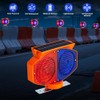 Solar Strobe Warning Light, 3 Working Modes Double Side Red
