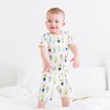 Babysoy Short Sleeve Organic Pattern Kimono Romper Shortall (3T, Popsicles)