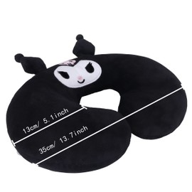 Roffatide Anime Cinnamoroll U-Shape Neck Pillow Printed Plush Travel Pillow for Sleeping Christmas and Birthday Gift, Cinnamoroll