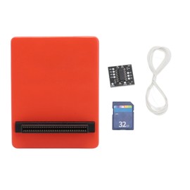 Optical Drive Emulator SDL Kit 3D Printed Case Gaming Accessories with Storage Card for PS1 Fat Retro Game Console Orange with 32GB Storage Card