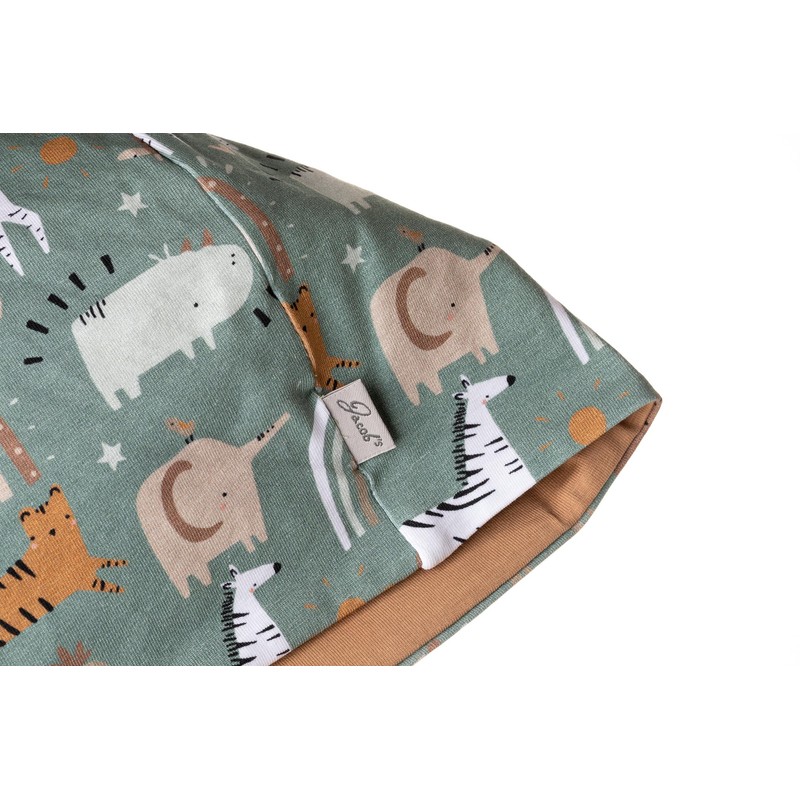 Children's Reversible Beanie & Snood Safari Set