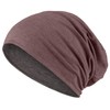 Hatstar Long Slouchy Beanie, 2-in-1 Reversible Jersey Hat in 45