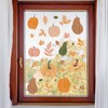 JarThenaAMCS 4 Sheet Fall Window Clings Boho Pumpkin Maple Leaf