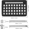36 Pcs Number and Letter Stamp Punch Set Clay Stamps