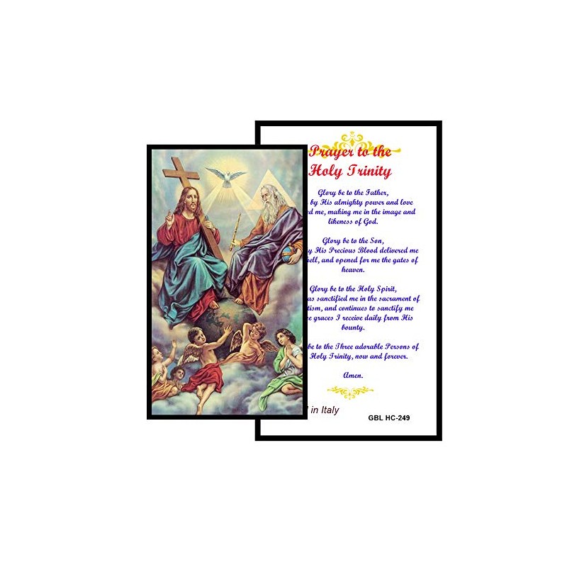 Prayer to The Holy Trinity Laminated Prayer Card Blessed by