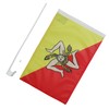 Sicily Car Flag 18'' x 12'' - Italy - Sicilian