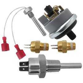 Qblahip Replacement Parts Bundle for Pentair Pool Heaters: Stack Flue Sensor 42002-0024S, Thermistor 42001-0053S, Pressure Switch etc.