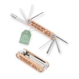 Abenteuernah Bicycle Multitool, Gifts for Men, Bicycle Accessories, Biker Dad Gift, Father's Day Gift, Bike Tool Velo in Beautiful Designs (Radless)