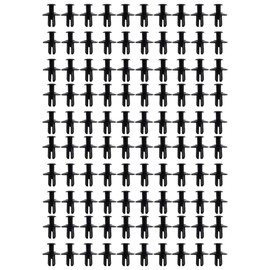 Leadigol 100 PCS Car Retainer Clips, Plastic Fasteners Clip Kit Rivets Fastener Screw Universal 8mm Hole Car Fastener Clips for Car Accessories(100PCS)