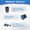 PATIKIL 5mm 発光ダイオードホルダー 40個 プラスチック製ロングLEDホルダークリップ取り付け ブ ラケットソケットキャップ ランプ電球ベゼルマウントパネルLEDディスプレイ用 黒