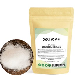 Oslove Organics Pure Jojoba Beads- 20/40 Mesh Size | Cleanses and Exfoliates Skin | Use in Soaps, Cleansers & Scrubs- 4oz
