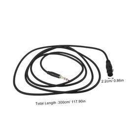 Operitacx Trs to Xlr Audio Cable Male to Xlr Female Balanced Microphone Cable for Professional Use with Mixers and Audio Equipment High Fidelity Transmission