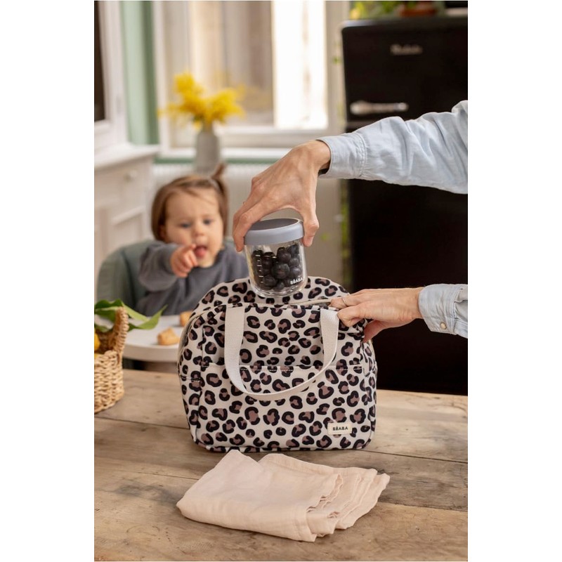 BÉABA, Borsa Termica per Pasti Bebè/Bambini, Lunch Box, Mantiene Caldo/Freddo,