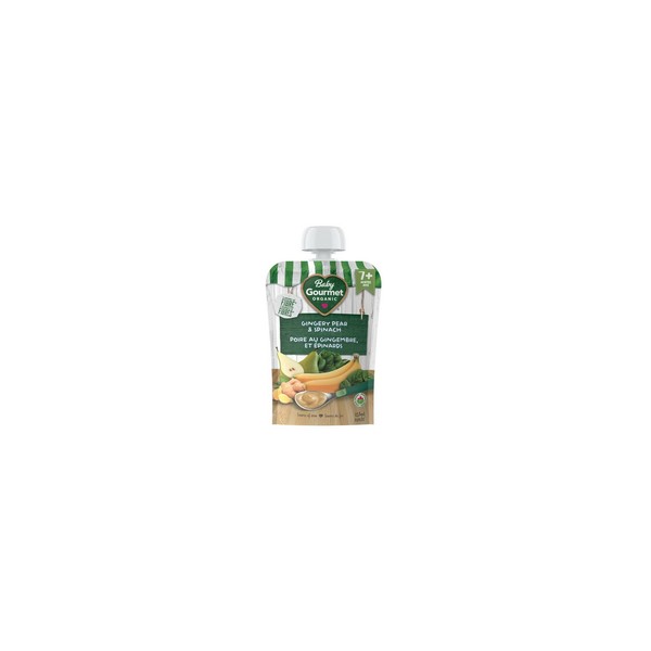 Baby Gourmet Plus Gingery Pear, Spinach & Whole Grains Organic