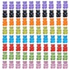 Smanzu 80 Pcs Candy Gummy Bear Charms Resin Bear Pendants