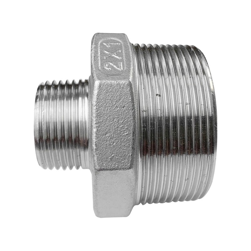 LOZOME 2" x 1" Male Hex Nipple Threaded Reducer Connector