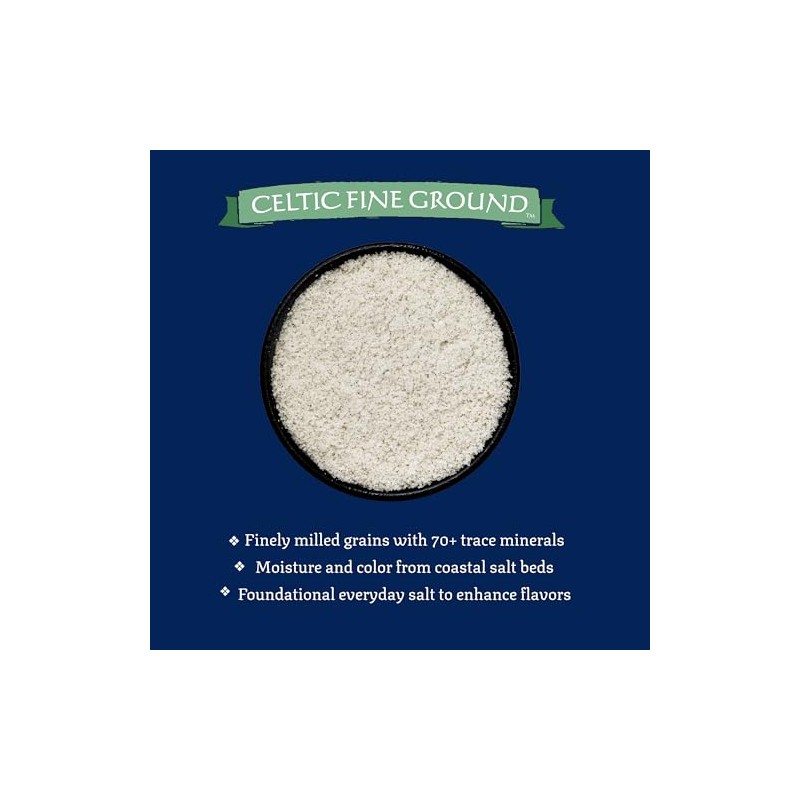 Celtic Sea Salt Resealable Bags, Fine Ground, 1 Pound, 2