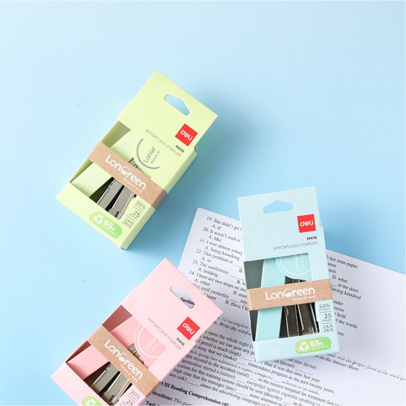 Delhi Recycle Lone Green Deli No. 33 Mini Stapler Green