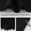 Whaline 40Pcs Black Felt Fabric Sheets Soft Thick Craft Felt