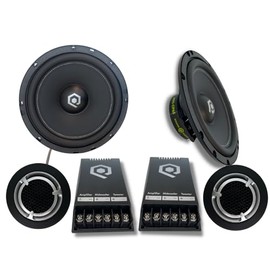 SOUND Q QUBED Soundqubed HDS Series Coaxial Speakers Pair 2-Way (6.5" Component) Car Audio Speakers 300W Max Power Watts Rating Pair High Output Premium Speakers