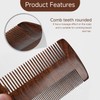 1 Piece Double Sided Comb, Wooden Beard Comb, Hair Straightening