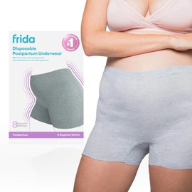 Frida Mom Calzones Desechables Posparto (Tipo Short)| Ropa interior Desechable| Posparto Paq 8pzs
