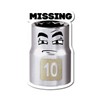 10mm Socket Missing Decal/Sticker - 3.5 x 5.75 - for