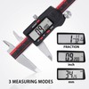 VINCA DCLA-0605 Quality Electronic Digital Caliper Inch/Metric/Fractions Conversion 0-6 Inch/150