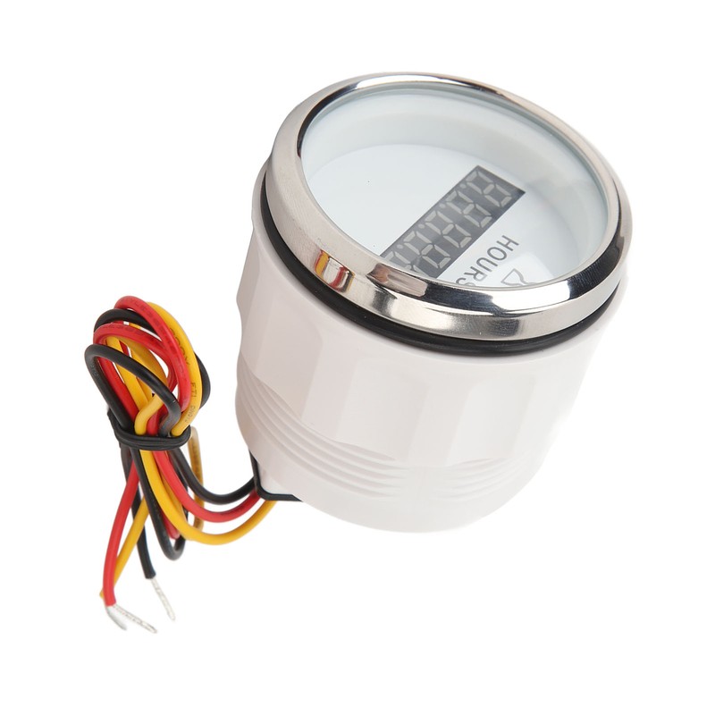 DC 9‑32V 52MM Boat Round Digital Hour Meter High Precise