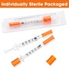 0.3ml Syringe with Cap,31 G 5/16Inch 8mm Lab Supplies for