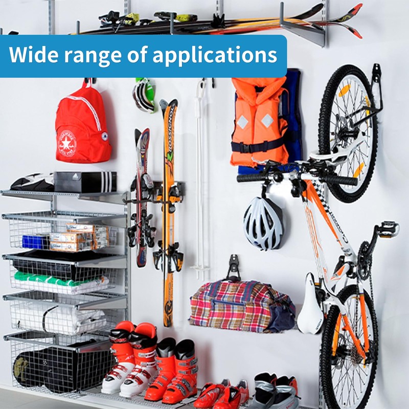GeeWatom 2 Pack Garage Storage Utility Hooks，Garage Garden Tool Organizer，Steel