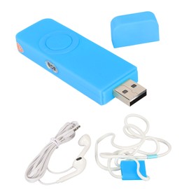 MP3 Player 8GB Memory 64GB Expandable USB Flash Drive Type Support OTG HiFi Lossless Sound Slim Portable Music Player Blue