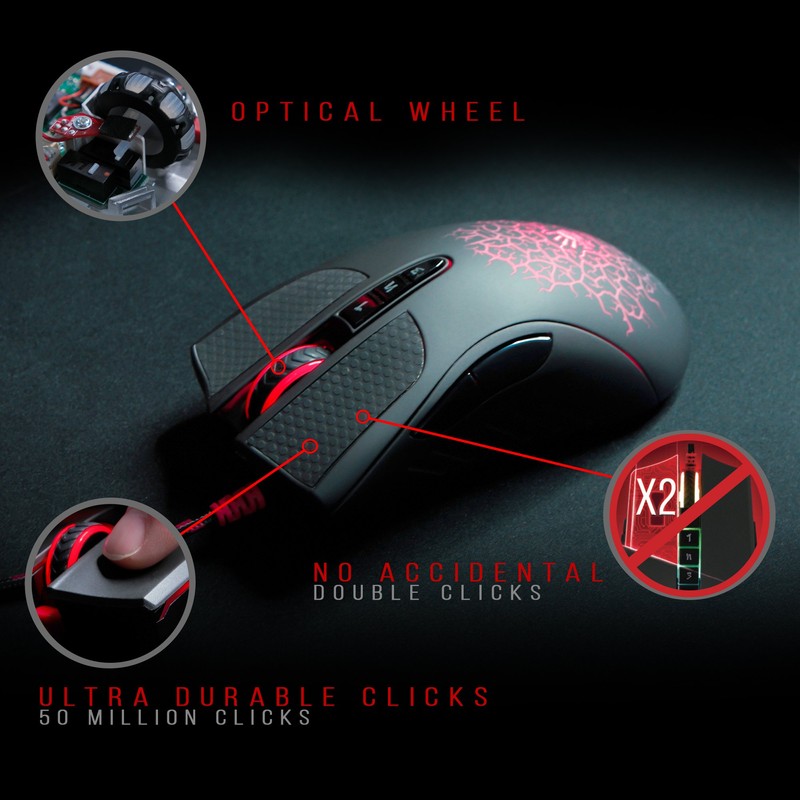BLOODY AL90 Optical Gaming Mouse with Light Strike (LK) Optical