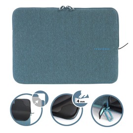 Tucano"BFM1314 Z Second Skin Neoprene Laptop Sleeve, 13 to 35.56 cm (14 Inches) Light Blue