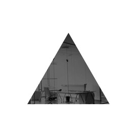 Marketing Holders Acrylic Mirror 12" Wide Triangle Grey .118" Thick No Adhesive Reflective Pieces Perfect for DIY Arts and Crafts School Projects Home or Office Decor Special Events