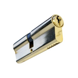UAP Euro Cylinder Door Lock with 3 Keys - TL Budget Euro Lock Cylinder Security Door Barrel for Home & Business - Heavy-Duty Cylinder Suitable for All Doors (70mm 35/35) (Brass)