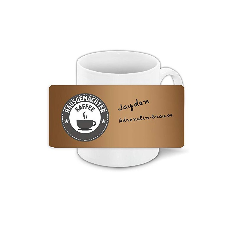 Tasse mit Namen Jayden und Hausgemachter Kaffee-Motiv | Keramik-Tasse |