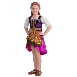 Dress Up America Gypsy Costume for Girls - Fortune Teller Costume Set for Kids