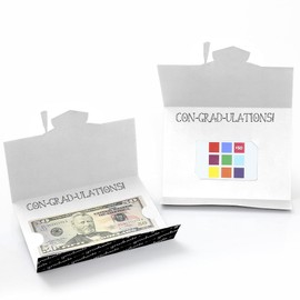 Big Dot of Happiness Graduation Cheers - Money Holder Cards - Set of 8