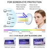 OCCI CHIARI Clear Blue Light Blocking Glasses Women, Rectangular Screen