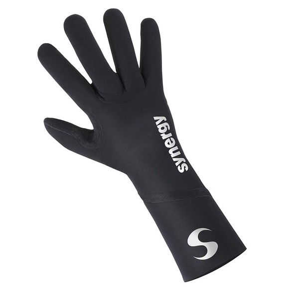 Synergy Neoprene Thermal Swim Gloves (Large, Sports - Black)