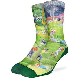 Good Luck Sock Men's Crazy Golf Socks, Adult, Shoe Size 8-13