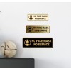 Signs ByLITA Standard No Face Mask No Service Sign (Brushed