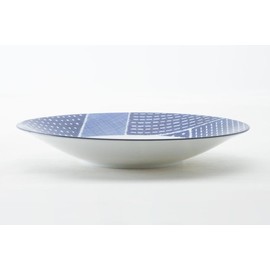 27.5 cm Stick Plate Blue Lattice