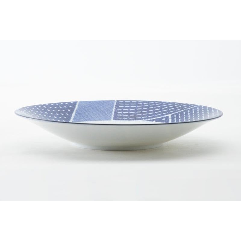 27.5 cm Stick Plate Blue Lattice
